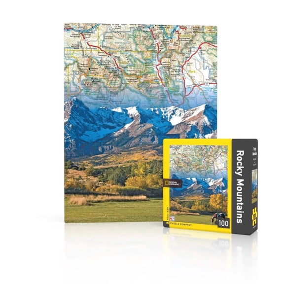 New York Puzzle Company Rocky Mountains Mini 100 Piece Mini Puzzle