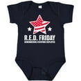 thumbnail image 3 of Inktastic Red Friday Remembering Everyone Deployed with Red American Flag Boys or Girls Baby Bodysuit, 3 of 5