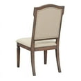 thumbnail image 3 of Treasure Trove Sussex Brown Wood Upholstered Dining Chairs - Set of 2, 3 of 7
