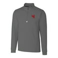 thumbnail image 2 of Men's Cutter & Buck Steel Western Kentucky Hilltoppers Big & Tall Traverse Stretch Quarter-Zip Pullover Top, 2 of 3