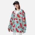 thumbnail image 3 of Lsque Watermelon UPF 50+ Lightweight Sun Protection Men's Women's Long Sleeve Shirt, Hoodie Performance -Large, 3 of 9