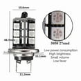 thumbnail image 4 of 2 Pcs 9006 H4 Hb4 H7 H8 H9 H11 Universal Auto Rgb Atmosphere Lamp 5050 Led Lights Car Products Accessories With Remote Control, 4 of 5