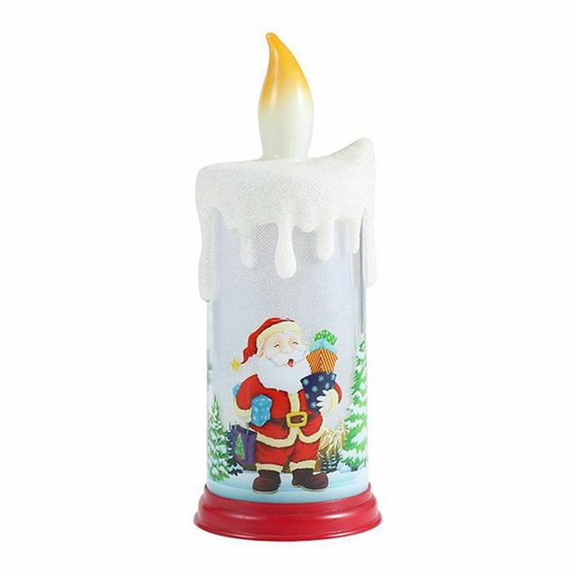 De Navidad, Bombilla Parpadeante Brillante, Funciona Con Pilas, Llamas Realistas, Vela Falsa Noticed HA043614-04