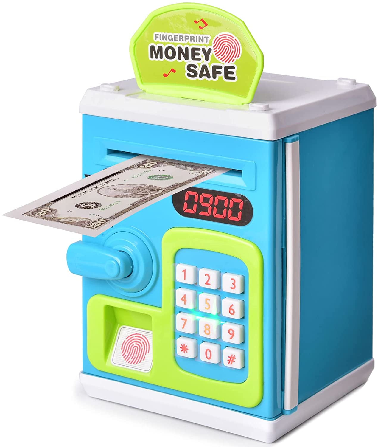 HUSAN Great Gift Toy for Kids Code Electronic Piggy Banks Mini ATM Electronic 