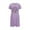 Purple, variant on Tnhcen Women's Plus Size Halloween Sleepdress Ghost Print Short Nightgown Milk Silk Double-Sided Fleece 3XL-5XL Comfortable Holiday Sleepwear
