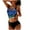 Blue, variant on Women's Independence Day Print Twist High Waisted Tankini Swimsuit 2 Piece Bathing Suit