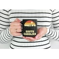 thumbnail image 2 of Vintage South Carolina Skyline Silhouette, Black 11oz Ceramic Mug, 2 of 5