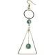 thumbnail image 2 of Pendientes de ágata verde hielo asimétricos geométricos vintage Pendientes largos de piedra natural asimétricos oso de fresa Electrónica, 2 of 5