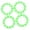 Vert, variante sur ATV Décoration de Moyeu de Roue, 4 Pcs 8 Pouces Couvercle de Moyeu en Plastique Universel pour Kart