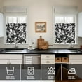 thumbnail image 4 of Bohemian Floral Kitchen Curtains 24 Inch - 3 Panel Vintage Farmhouse Set with Wildflowers & Butterflies, Rod Pocket Window Treatment for Rustic Decor, 4 of 6