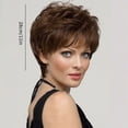thumbnail image 3 of Easter Women'S Short Fluffy Wig, Light Brown - Wig Women'S Short Hair Fluffy Fashion Border Short Curly Hair High Temperature Silk Head Cover B High Temperature Wire Wig St. Patrick'S Day, Wedding,, 3 of 9