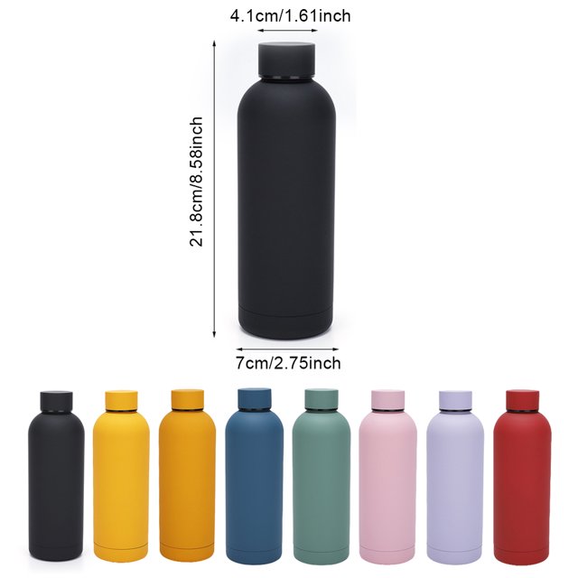Outdoor Sports 500ML Vacuum Flask Portable Bottle Stainless Steel Insulated Cup Insulation Cups for Office Drinkware Supplies Green