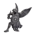 thumbnail image 3 of Figura decorativa de ángel guerrero de estilo retro europeo, estatua de ángel para decoración de escritorio, vitrina, librería, aniversario u oficina. Plata, 3 of 8