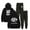 Black, variant on Jey USO 4 Lettres Un Mot Men/Women Fall Suit Hoodies Sportswear Hooded Ankle Banded Pant Two Piece Set