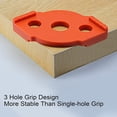 thumbnail image 3 of PEACNNG 4-piece set of woodworking semi-round corner quick locator R angle arc woodworking trimming machine semi-round corner quick positioning mold Router Bit Templates Woodworking Tool, 3 of 5