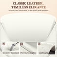thumbnail image 3 of COOLHUT Leather Office Chair, Big and Tall Office Chair 400LBS Wide Seat Ergonomic Computer Desk Chair High Back Executive Leather Chair Adjustable Task Chair Lumbar Back with 8-Year Warranty, White, 3 of 10