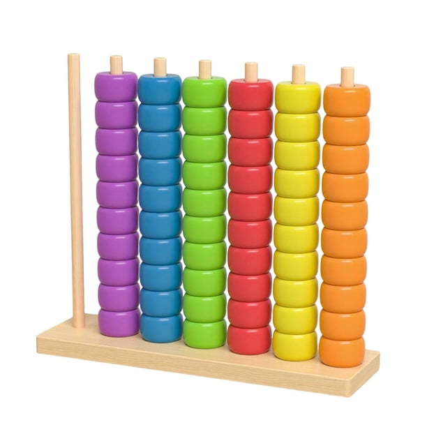 Juguete Educativo Apilables Madera Sensorial Juego de Clasificación Manualidades Función Sensorial Adecuado para Niños Juguetes Regalo Jardín
