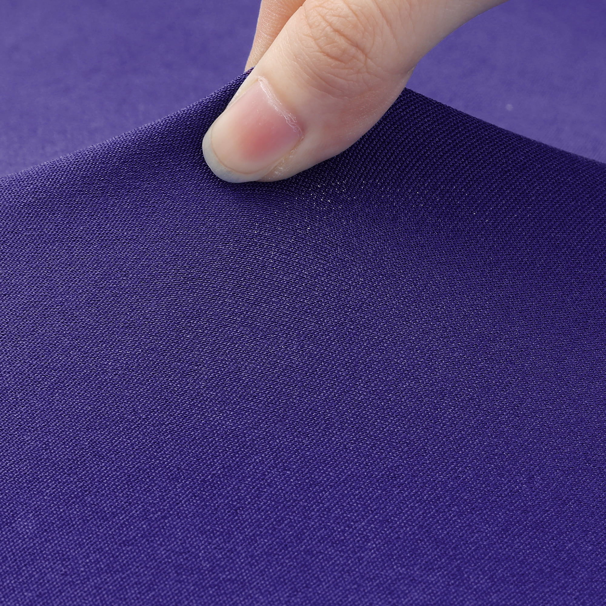 Unique Bargains Spandex Tablecloth 1 Pack Table Cover for 4 Foot Table Dark Purple 8FT