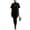 Black, variant on 2 Piece Sets for Women 2 Piece Knit Loungewear Set Turtleneck Short Sleeve Oversized Tunic Top & Ribbed High Waist Leggings Casual Loose Fall Winter Outfit Suit Red S