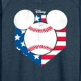 thumbnail image 3 of Disney - Americana - Mickey Baseball Flag Diamond - Women's Lightweight French Terry Long Sleeve Shirt, 3 of 5