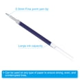 thumbnail image 4 of Uxcell 110mm Roller Pen Refills Blue Gel Ink Pen Refill, Transparent Rod 100 Pcs, 4 of 5