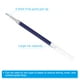 thumbnail image 4 of Recargas de bolígrafo Uxcell de 110 mm, recarga de bolígrafo de gel azul, varilla transparente, 100 piezas, 4 of 5
