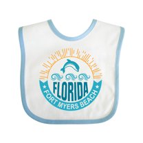 Inktastic Fort Myers Beach Florida Vacation Boys or Girls Baby Bib