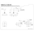thumbnail image 5 of Kingston Brass KB6338DLSO Concord Single-Handle Pressure Balanced Shower Faucet, Brushed Nickel, 5 of 7