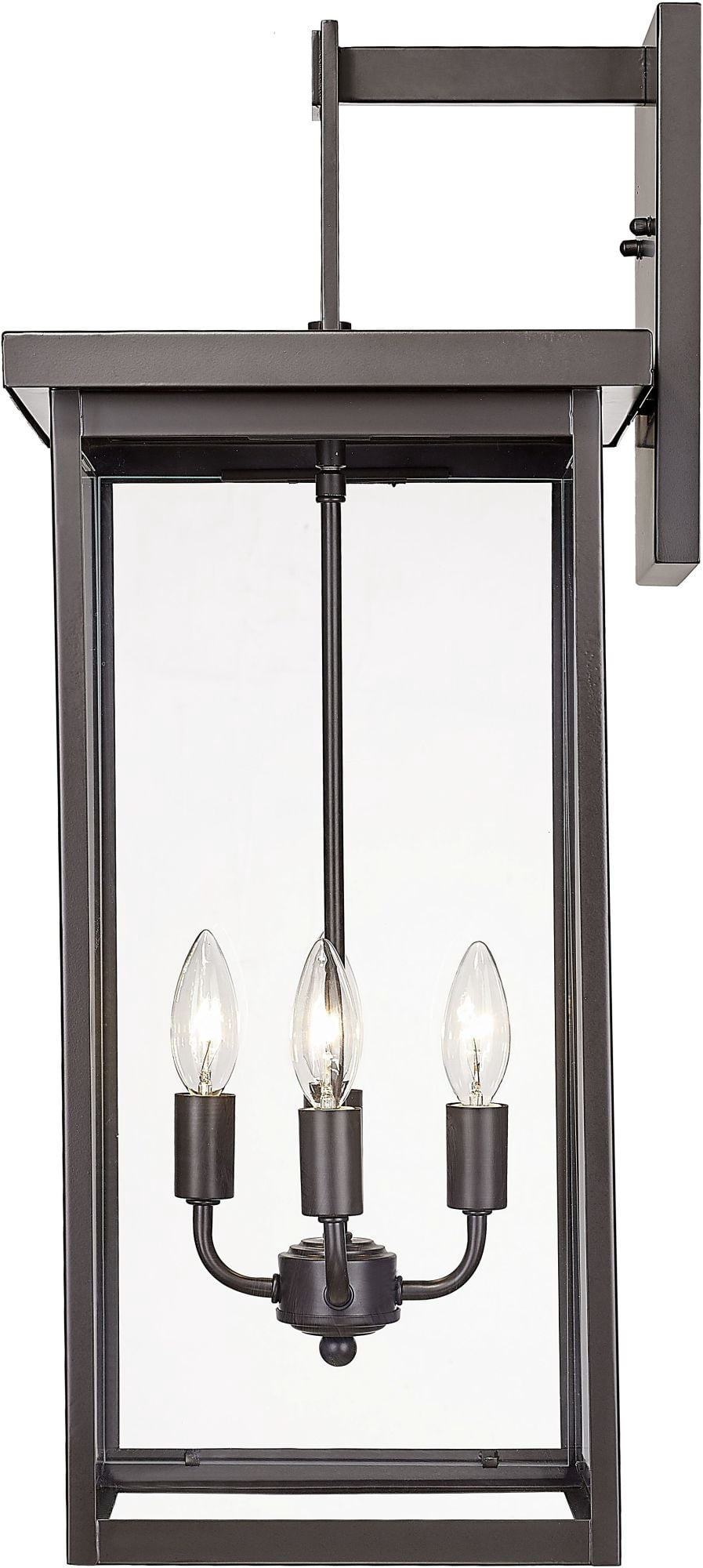 Millennium Lighting 42603-PBK Barkeley 4 Light 27" Tall Outdoor Wall Sconce - Black