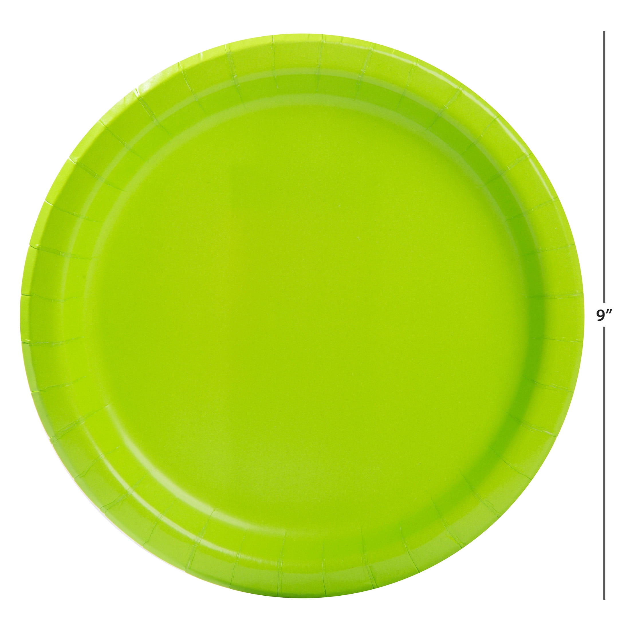 (3 pack) 55CT 9IN Green Paper Dinner Plates by Way To Celebrate