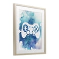 thumbnail image 4 of Blue Controller Splatter Birch Framed Print Under Glass, design by Marcus Prime, 4 of 10