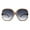 Peach Smoke, variant on Womens Extra Oversized Round Designer Fashion Exposed Lens Butterfly Sunglasses Gradient Black