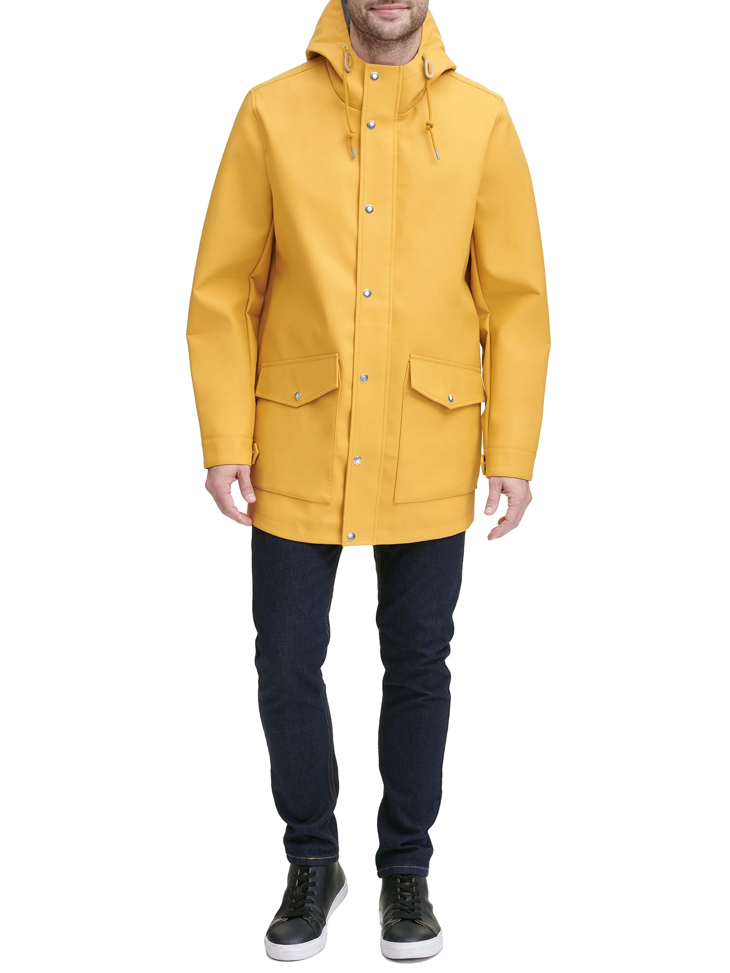 levi's men's rubberized rain parka jacket