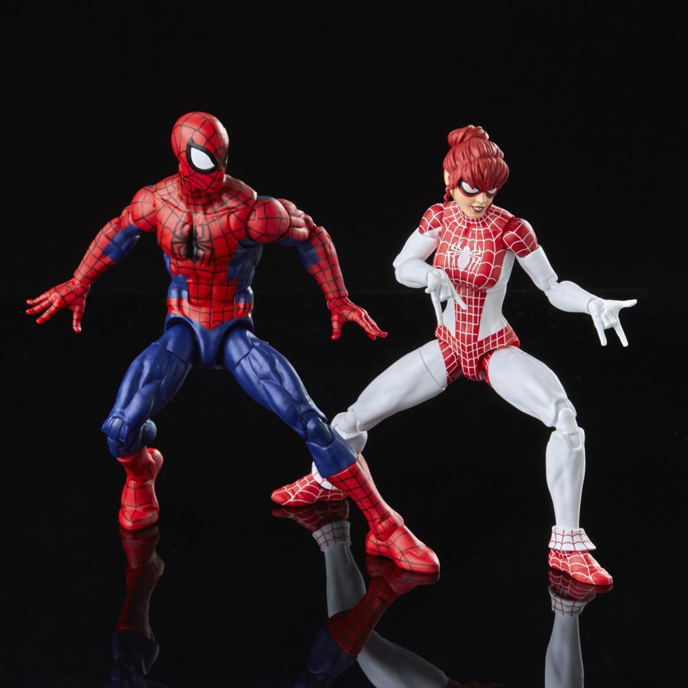Marvel Legends Series Spider-Man 6-inch Spider-Man and Marvel’s Spinneret Action Figure 2-Pack, Includes 10 Accessories