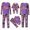 H123-Purple, variant on TOWED22 Family Matching Halloween Pajamas Set Pumpkin Print Long Sleeve Sleepwear for Family Holiday Loungewear,M