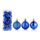 thumbnail image 1 of 8cm 24 Uds bola de Navidad delicada reutilizable alto brillo decoración del árbol de Navidad bola colgante decoración del hogar, 1 of 5