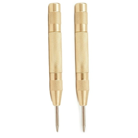 

Fule 2pcs Automatic Centre Punch Adjustable Spring Loaded Metal Drill TooL