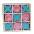 thumbnail image 2 of Juego de mesa Toe Xoxo Juego de mesa de ajedrez Juego familiar Ceros y cruces Mesa divertida Azul rosado, 2 of 9