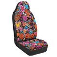 thumbnail image 2 of CHAQLIN Heart Graffiti Design, Full Wrapping Edge Removable Car Seat Covers Stretch Fit Universal Seat Covers for Cars for Automobile, 2 of 11