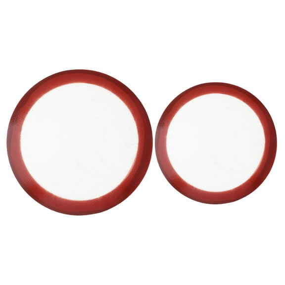 SOPOTUTU 2Pcs Round Silicone Baking Mats Nonstick Heatproof Pads for Oven Baking and Roasting