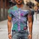 thumbnail image 1 of Camiseta Hip Hop Black Soul Street para hombre, camiseta de verano con garra de fantasma Harajuku, camiseta holgada de moda con estampado 3D de manga corta, ropa informal Tan Jianjun unisex, 1 of 2