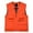 Orange, variant on Men's Thin Outdoor Multi-Pocket Waterproof Sleeveless Vest Comfortable Stretchy for Fishing Hiking Daily Wear All Season Casual,Tank Tops Men,M