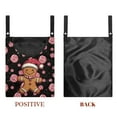thumbnail image 7 of SEANATIVE Christmas Laundry Clothespin Bags 2 Piece Hanging Storage Organizer Gingerbread Man Clothes Pin Bag 12 x 14.5 Inch Clothespin Bag Clothespin Holder with Large Opening, 7 of 7