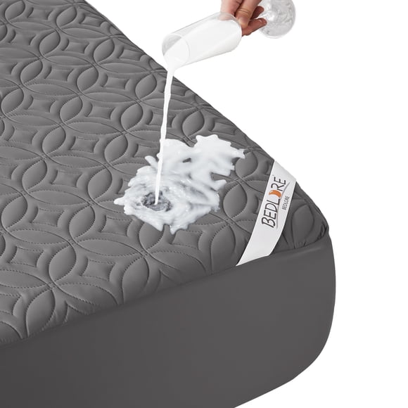 Funda de Colchón BEDLORE Impermeable Talla Full Gris 46x191x46 cm