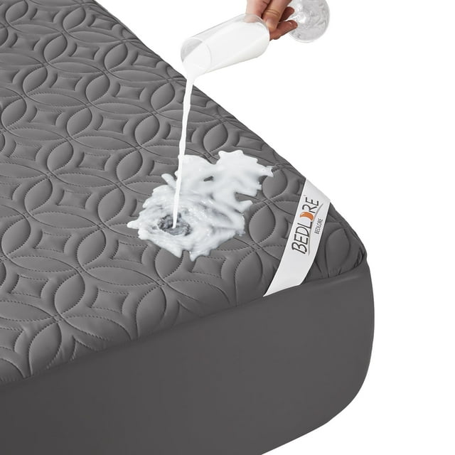 Funda de Colchón BEDLORE Impermeable Talla Full Gris 46x191x46 cm