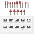 thumbnail image 2 of Router Tool 110V 800W Compact Palm Wood Router Tool for Woodworking Electric Hand Trimmer Cutting Palmming Tool with 15Pcs 1/4'' Router Bits, 2 of 7
