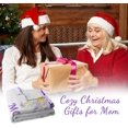 thumbnail image 3 of Gifts for Mom Blanket, Christmas Birthday Gifts for Mom, Birthday Gifts for Mom, Blanket Gifts for Mom from Daughter Son, Soft Flannel Purple Throw Blanket for Mom 60" x 50", 3 of 9