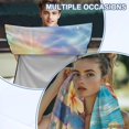 thumbnail image 5 of Kuiaobaty Sea Turtle Print Car Seat Towels for Front Seats Plumeria Starfish Print Towel Bucket Seat Covers with Storage Bag 60 x 33 Inch Absorbent Athletic Towels for Car Seats, 5 of 8