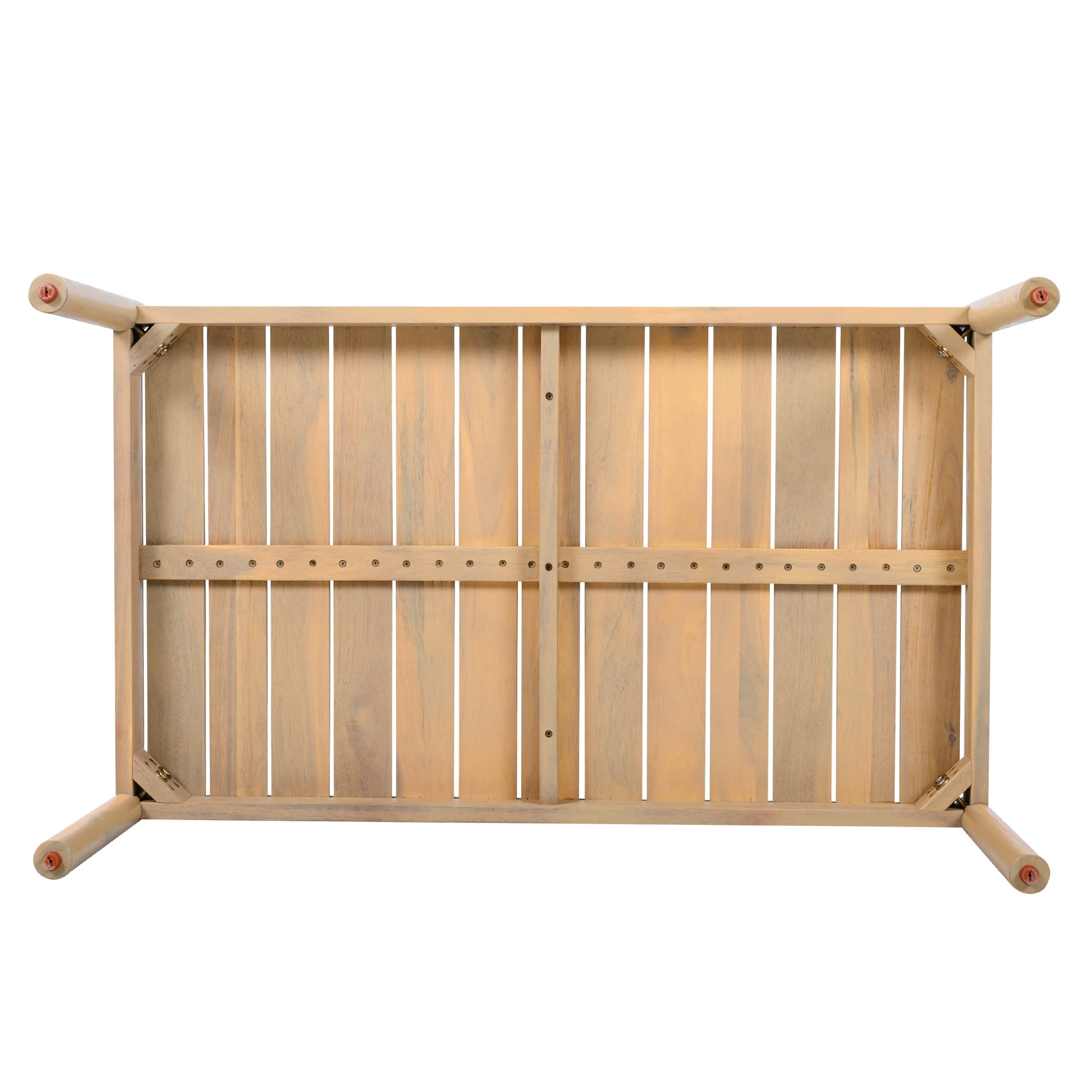 Christopher Knight Home 39" Contemporary Outdoor Acacia Wood Slatted Coffee Table, Light Teak