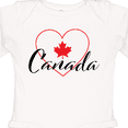 thumbnail image 4 of Inktastic Canada-heart and maple leaf Boys or Girls Long Sleeve Baby Bodysuit, 4 of 5
